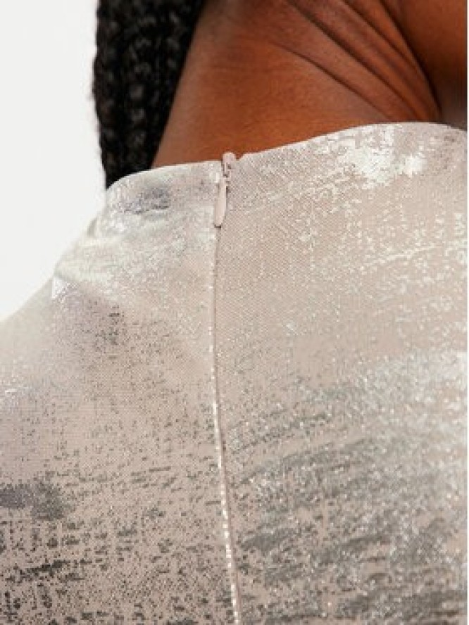 Vila Sukienka koktajlowa 14100142 Srebrny Regular Fit