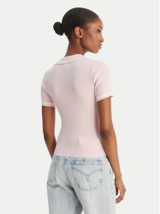 Guess Jeans Polo W6GRZ1 Z3P32 Różowy