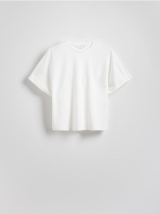 T-shirt kimono z dodatkiem modalu - biały