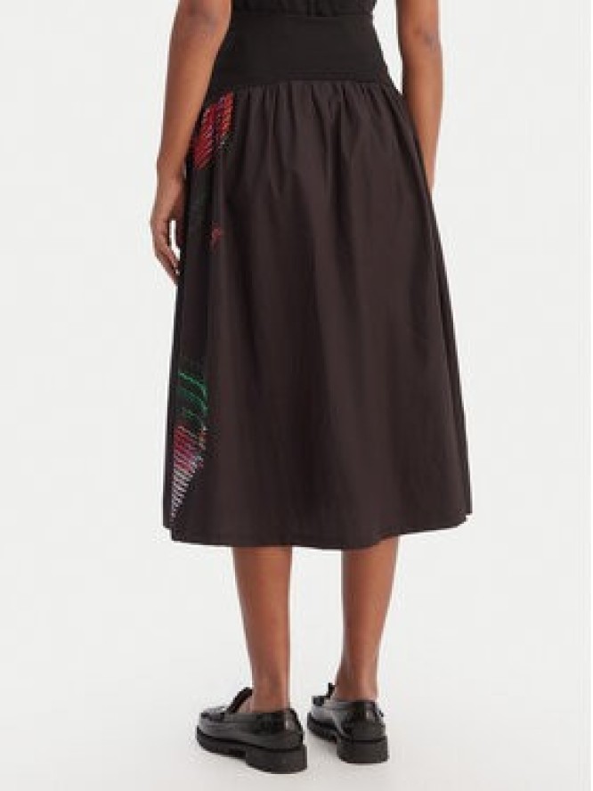 Desigual Spódnica midi 26SWFW02 Czarny Regular Fit