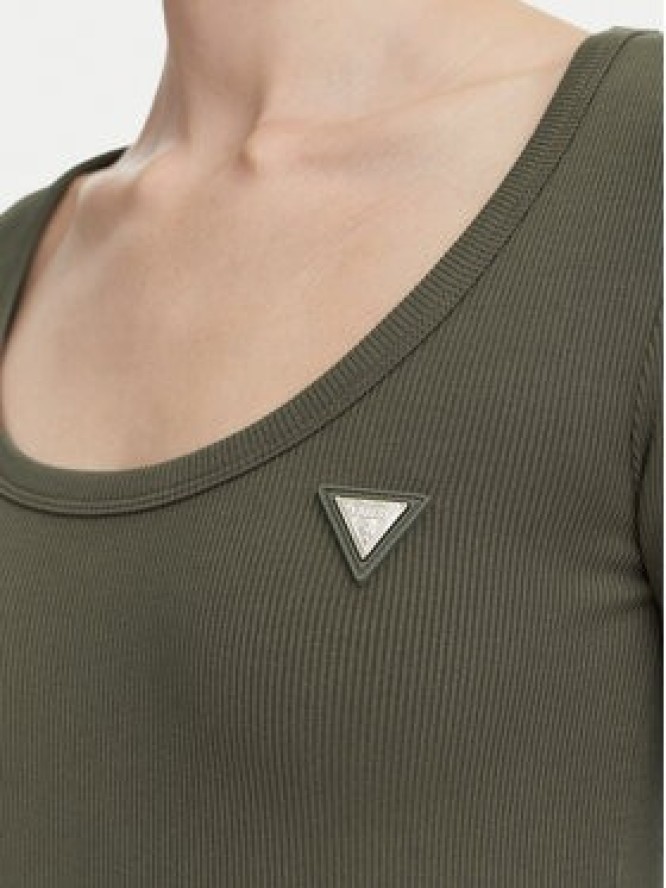 Guess Bluzka V4BP07 K8RT2 Khaki Slim Fit
