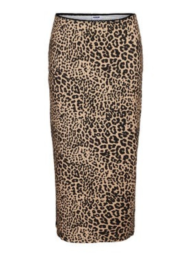 Noisy May Spódnica midi Avery 27034322 Brązowy Slim Fit
