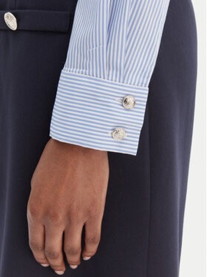 Morgan Sukienka koszulowa 261-RIVOL Granatowy Slim Fit