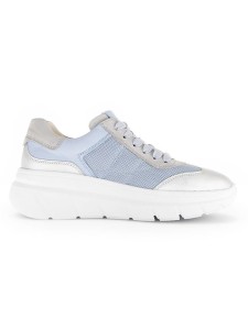 Gabor Skórzane sneakersy w kolorze srebrno-szaro-błękitnym rozmiar: 40