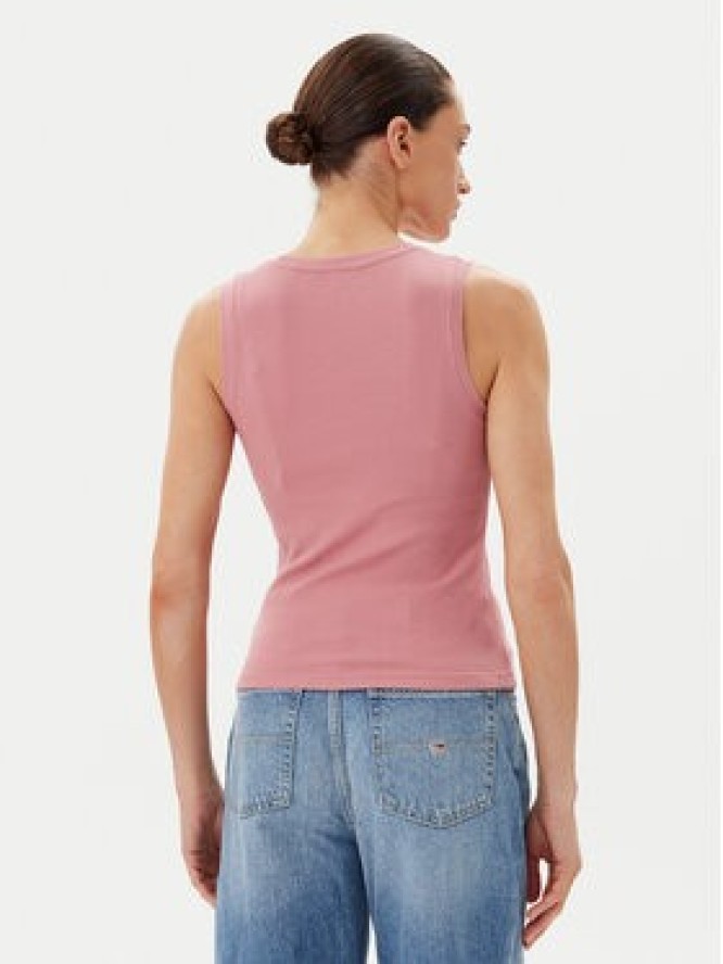 Tommy Jeans Top Essential DW0DW20673 Różowy Slim Fit