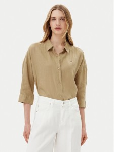 Tommy Hilfiger Koszula WW0WW46169 Beżowy Loose Fit