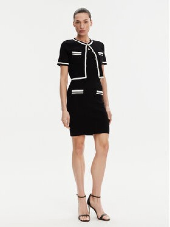 Morgan Sukienka dzianinowa 251-RMBIBI Czarny Slim Fit
