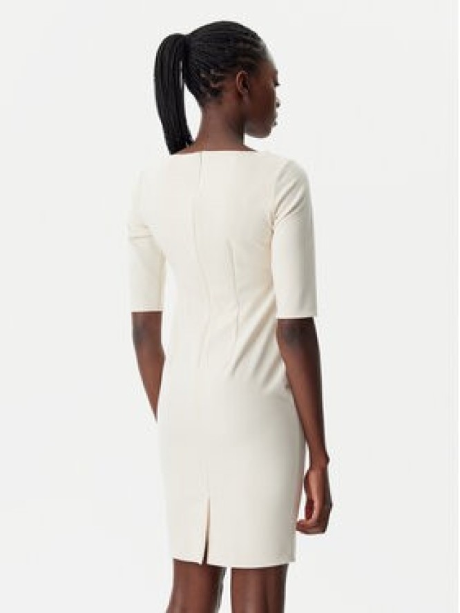 Rinascimento Sukienka koktajlowa CFC0122958003 Beżowy Regular Fit