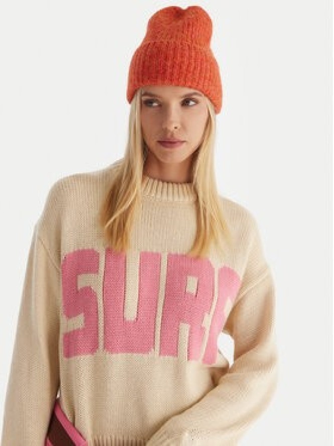 Roxy Sweter Exploring Heart ERJSW03674 Beżowy Regular Fit