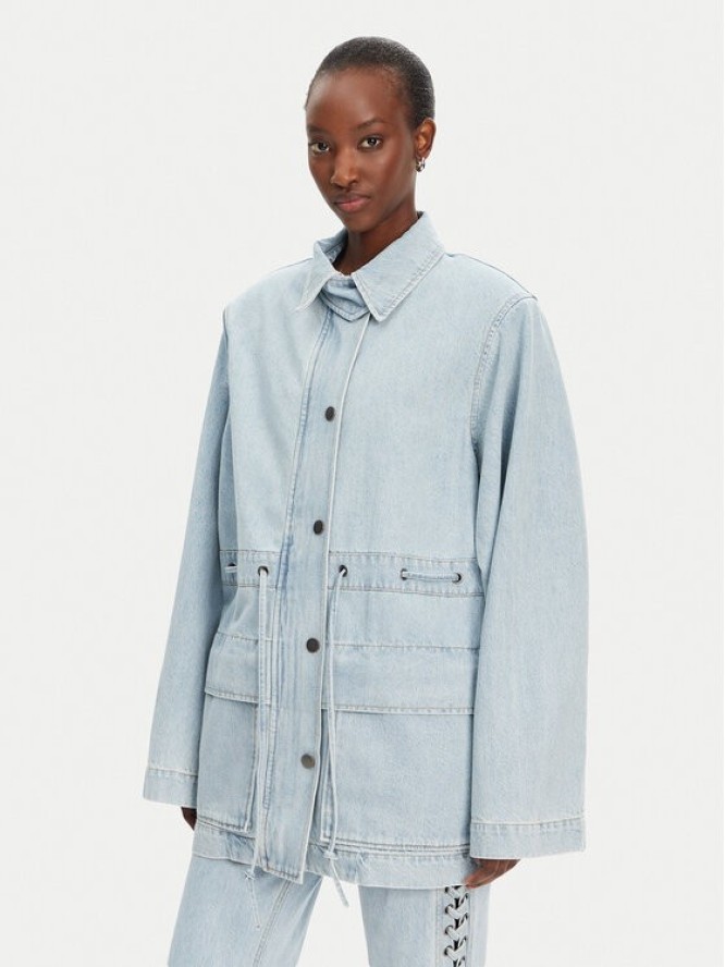 ROTATE Koszula jeansowa 1141821468 Niebieski Relaxed Fit