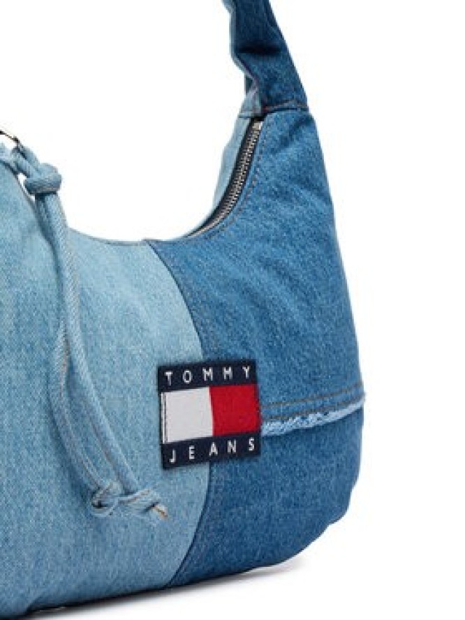Tommy Jeans Torebka Tjw Denim Patchwork Shoulder Bag AW0AW18471 Niebieski