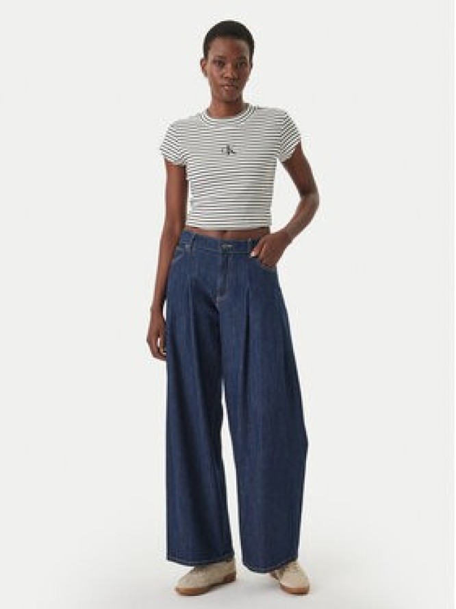 Calvin Klein Jeans T-Shirt LV047F833G Czarny Slim Fit