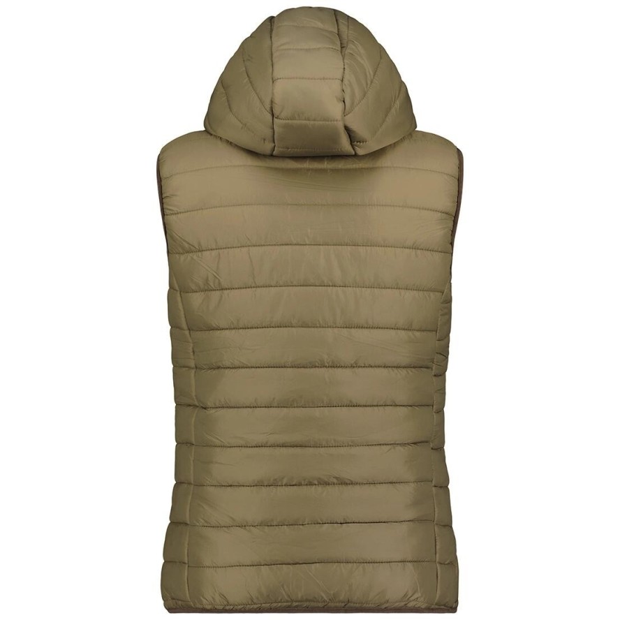 Bezrękawnik Geographical Norway VATIKA HOOD EO GIRL 233 brązowy dla dziweczynki