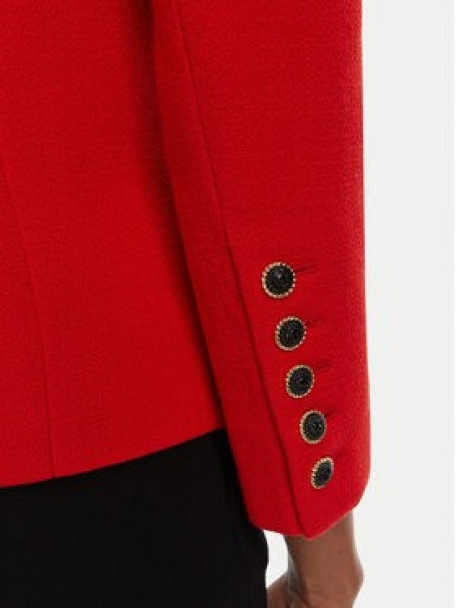 Balmain Marynarka DF1SM370WB86 Czerwony Regular Fit