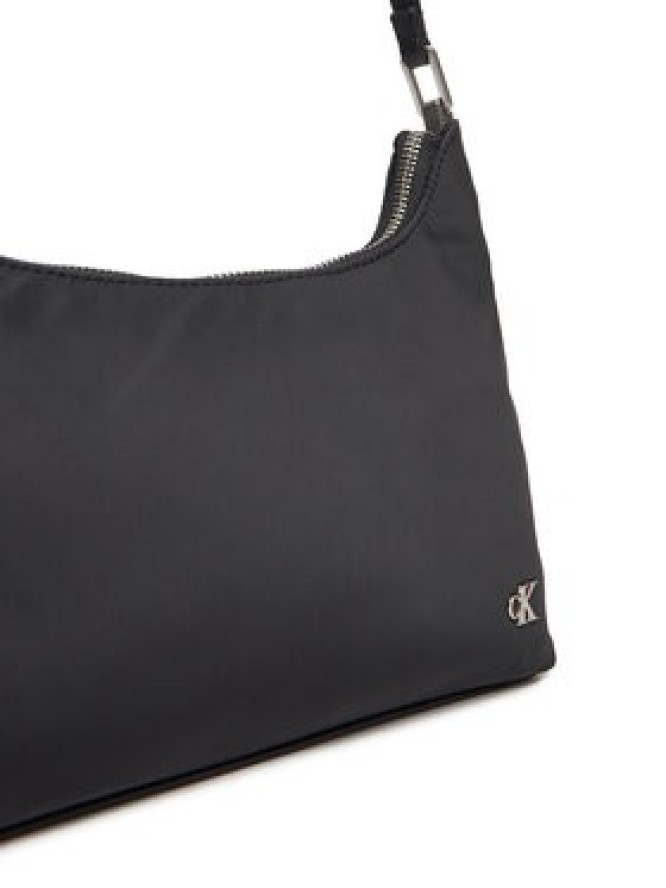 Calvin Klein Jeans Torebka Satin Nylon Small Shoulder Bag LV04K3219G Czarny