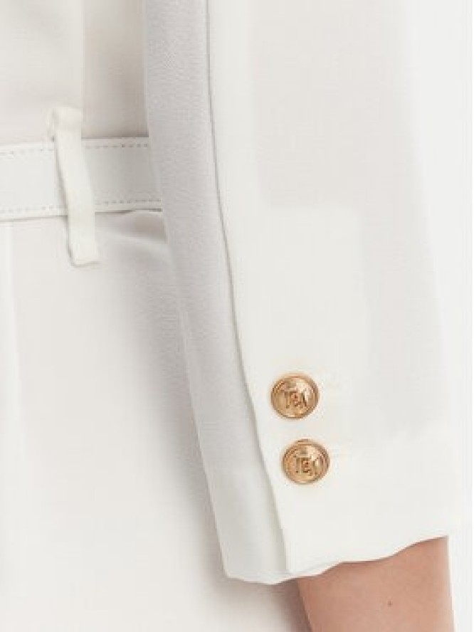 Elisabetta Franchi Kombinezon TU-047-52E2 Biały Regular Fit