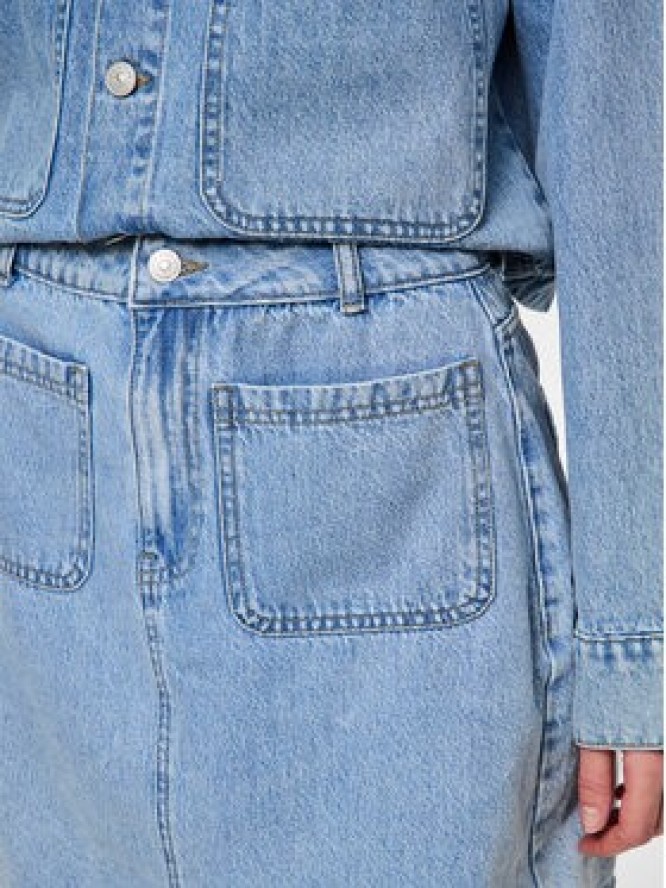 Pieces Spódnica jeansowa Sky 17155880 Niebieski Regular Fit