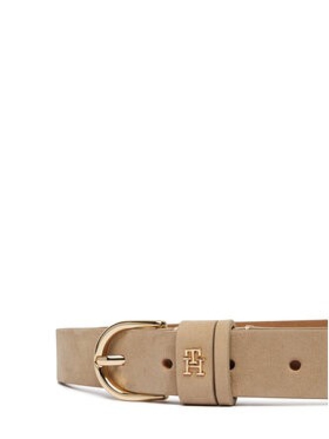 Tommy Hilfiger Pasek Damski Essential Effortless 2.5 Nubuck AW0AW17762 Beżowy