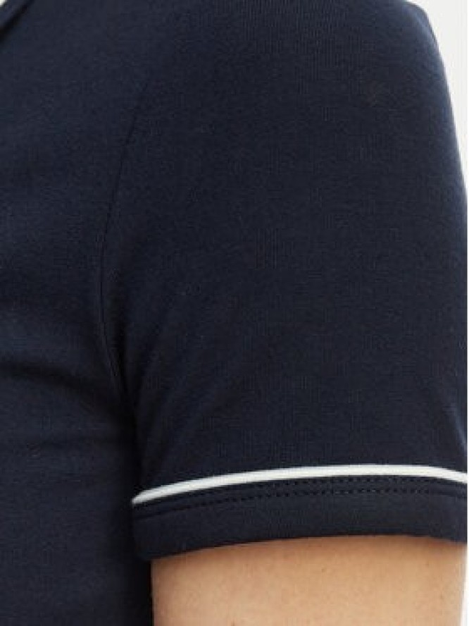 Lacoste Polo DF5284 Granatowy Slim Fit