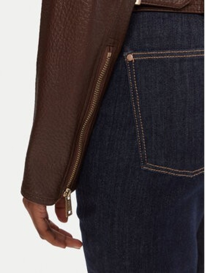 Guess Kurtka z imitacji skóry W5YL19 WHDS0 Brązowy Regular Fit