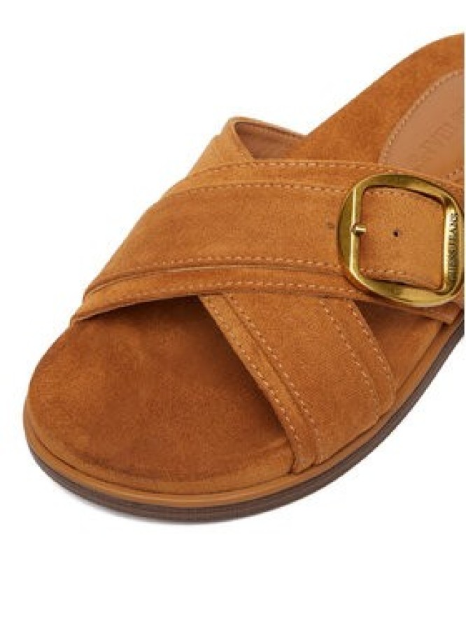 Guess Jeans Klapki CEO-HY1001-6 Brązowy