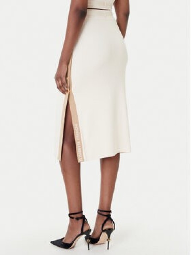 Elisabetta Franchi Spódnica midi GK-27S-61E2-V340 Beżowy Regular Fit