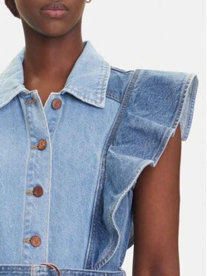 YAS Sukienka jeansowa Cawi 26037659 Niebieski Regular Fit