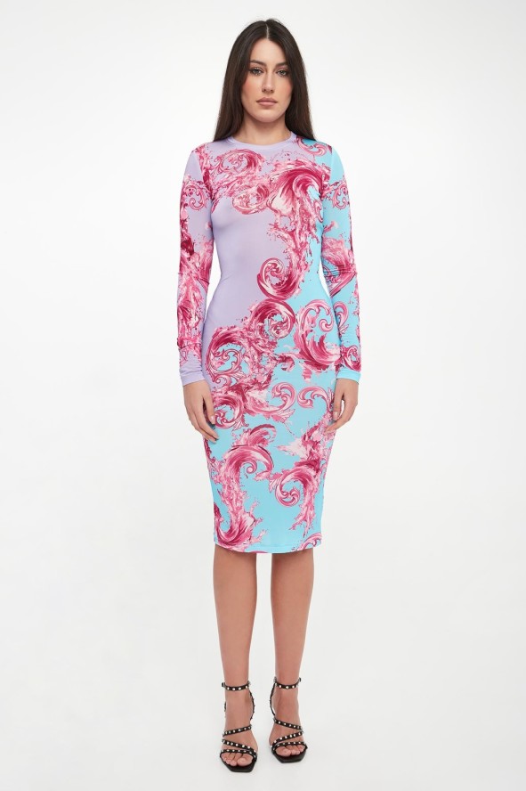 Sukienka z nadrukiem VERSACE JEANS COUTURE