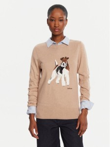 Barbour Sweter Fareham LKN1688BE12 Beżowy Regular Fit