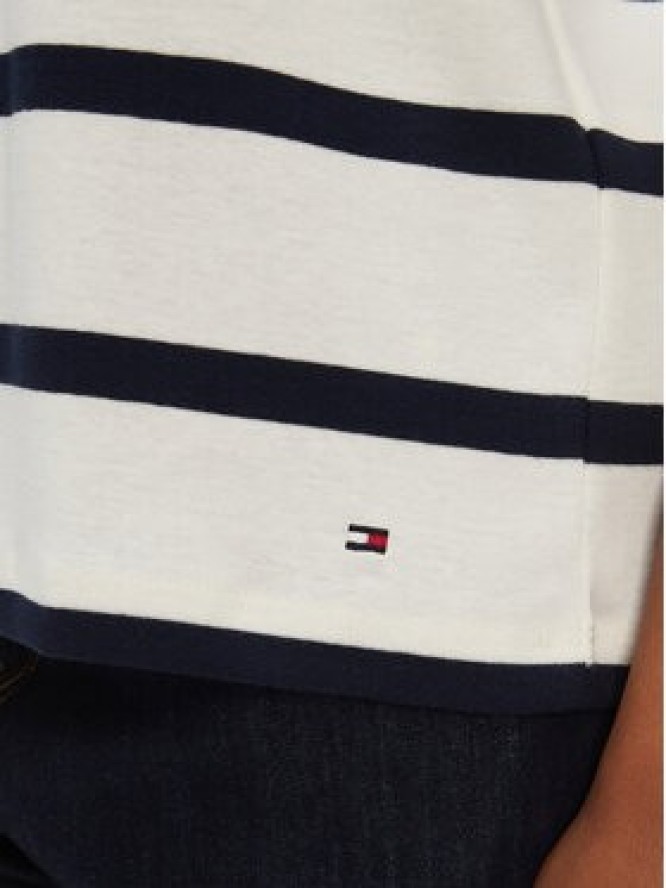 Tommy Hilfiger T-Shirt Gold Button WW0WW45628 Granatowy Regular Fit