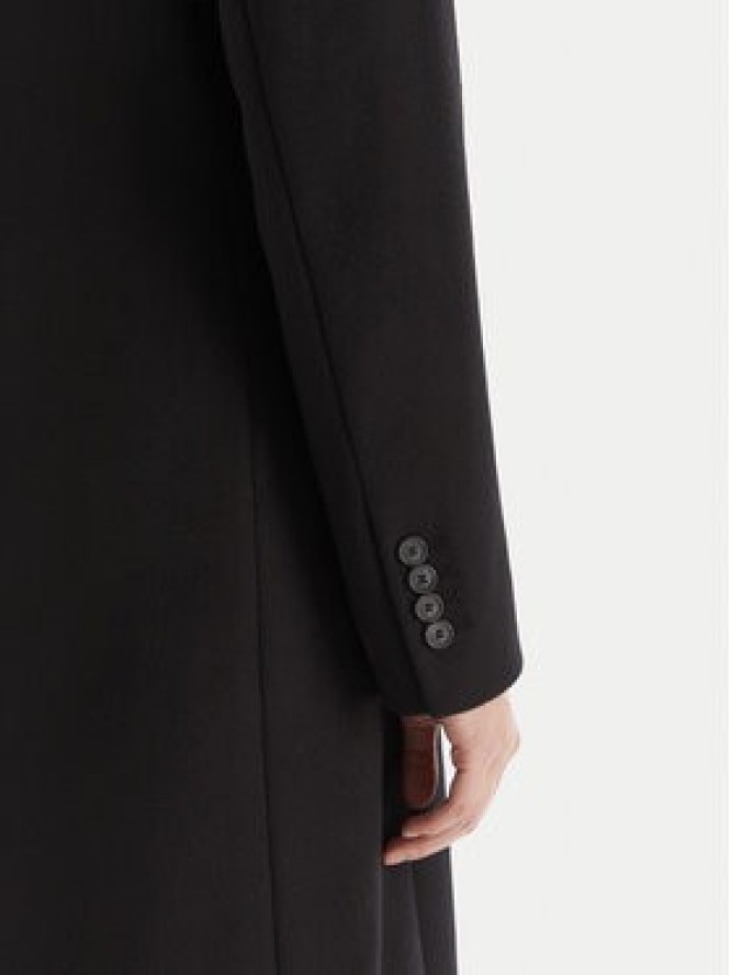 BOSS Płaszcz wełniany Classin 50548371 Czarny Regular Fit