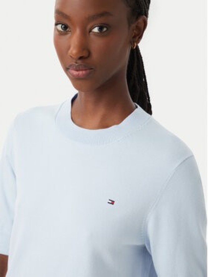 Tommy Hilfiger Bluzka WW0WW49705 Niebieski Slim Fit