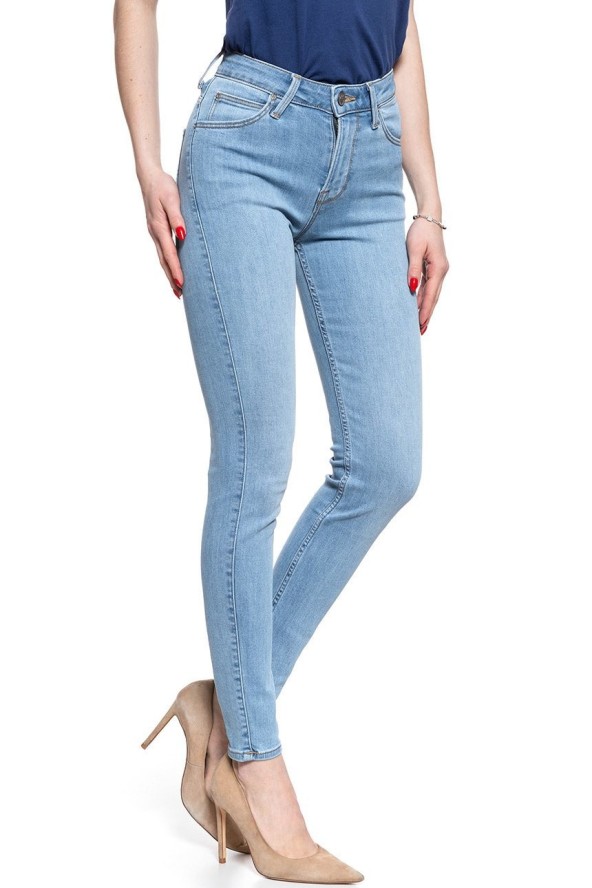 SPODNIE DAMSKIE LEE SCARLETT HIGH LIGHT FLORIN L626MOHR 112114288