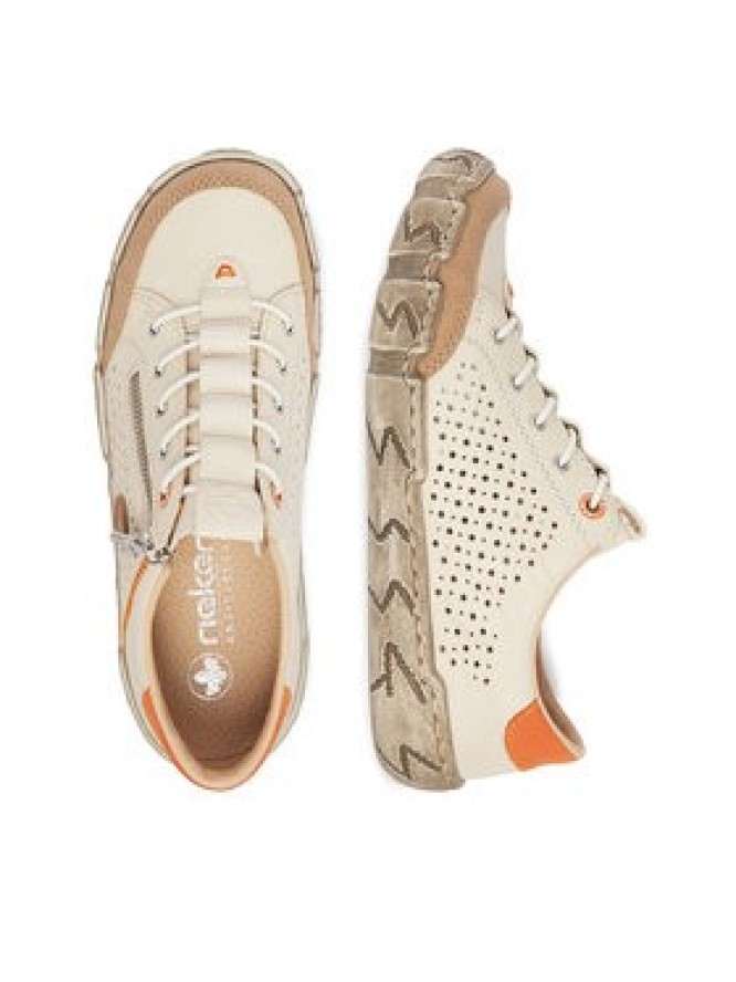 Rieker Półbuty L0355-61 Beżowy