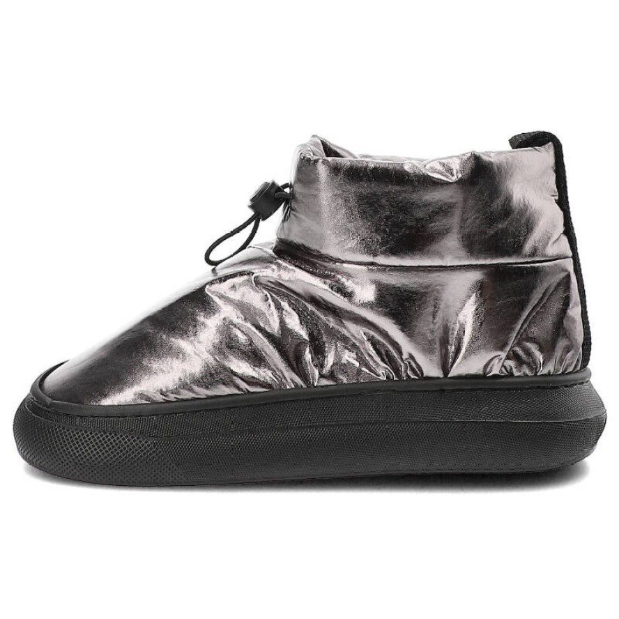 Srebrne Botki Venezia Ocieplane Buty Damskie