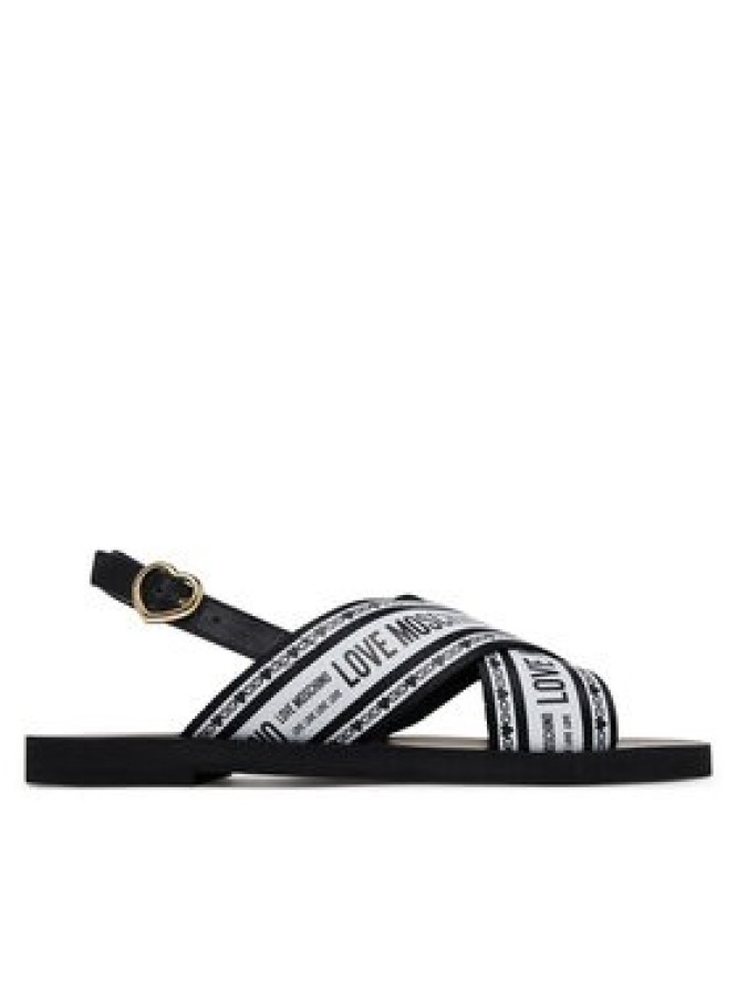 LOVE MOSCHINO Sandały San Lod Micro20 JA16142G0MIX200A Czarny