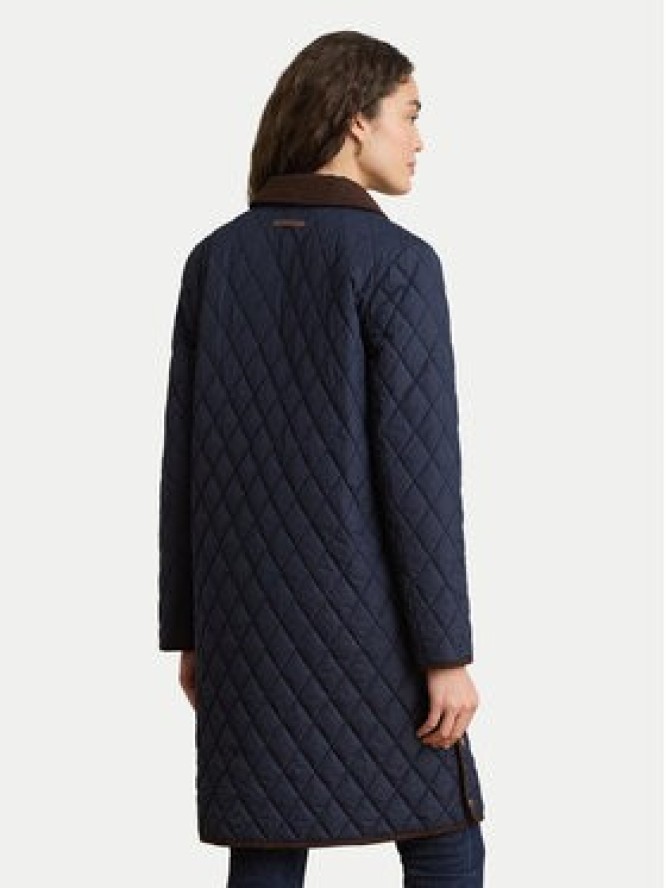 LAUREN RALPH LAUREN Kurtka przejściowa Crested 3/4 Quilt 297P18059004 Granatowy Regular Fit