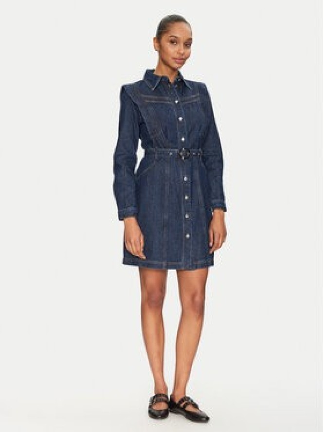 Morgan Sukienka jeansowa 251-RICOLI Granatowy Regular Fit