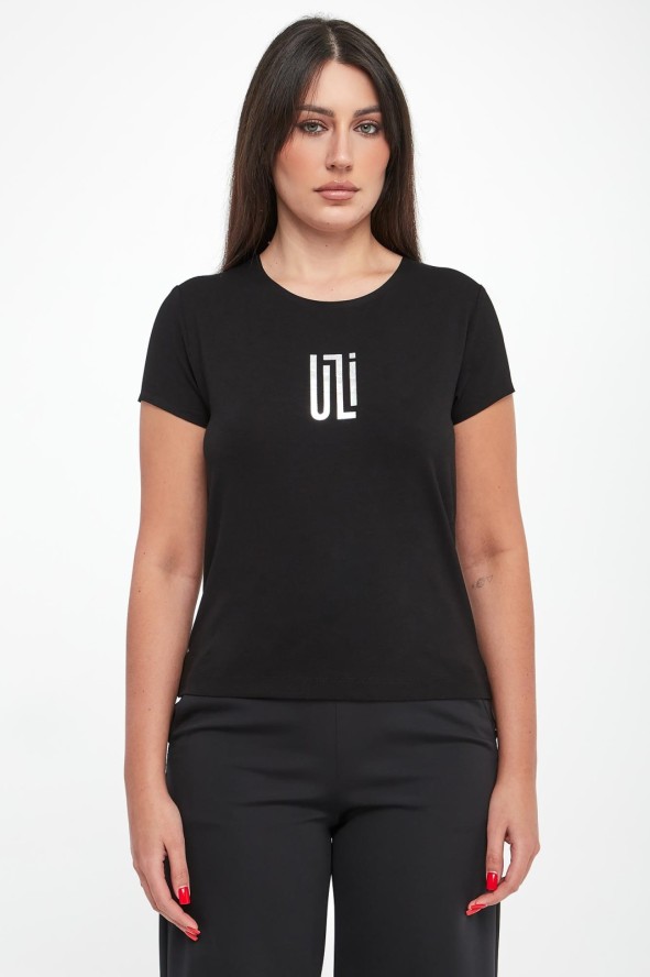 T-shirt damski wiskozowy z logo SPORTALM