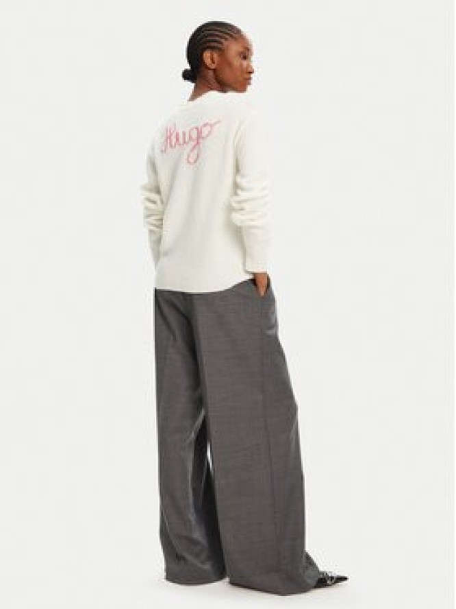 HUGO Sweter Solanu 50545092 Écru Regular Fit