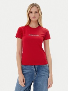 Guess Jeans T-Shirt W5RI4 2K8HM0 Czerwony Regular Fit