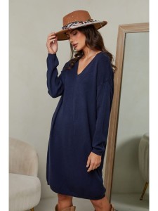 Joséfine Sukienka "Ibrany" w kolorze granatowym rozmiar: S