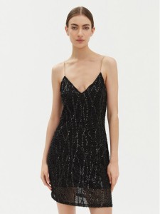 Imperial Sukienka koktajlowa A9990058S Czarny Regular Fit