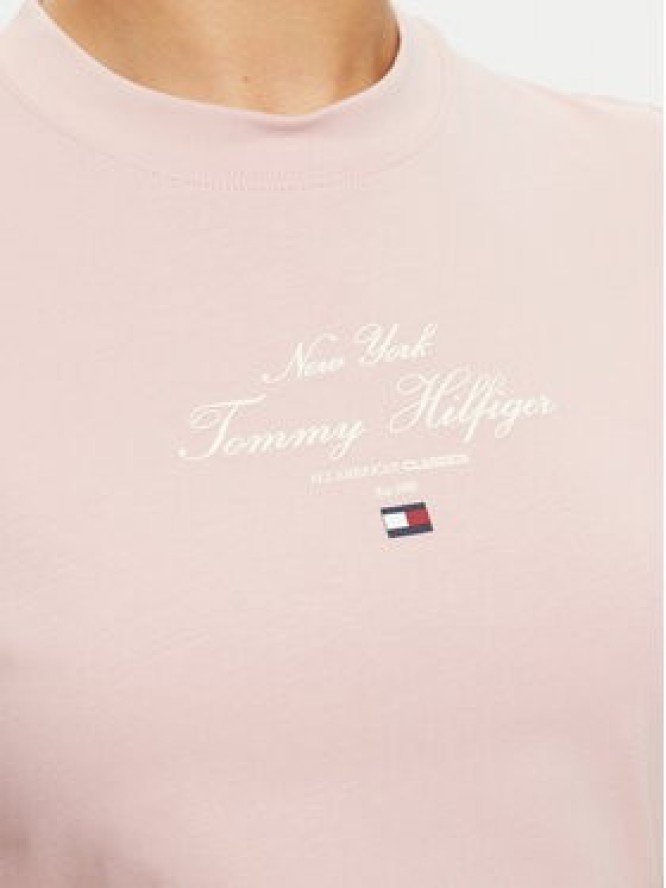 Tommy Hilfiger Sukienka codzienna WW0WW43830 Różowy Regular Fit