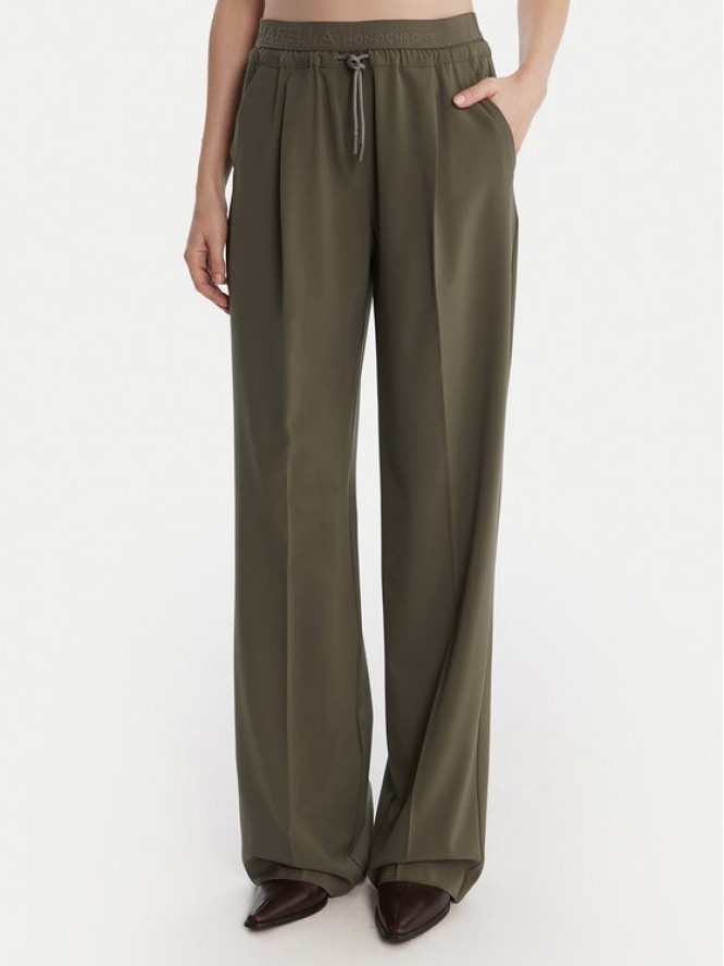 Marella Spodnie materiałowe Vanto 2523136065 Zielony Regular Fit