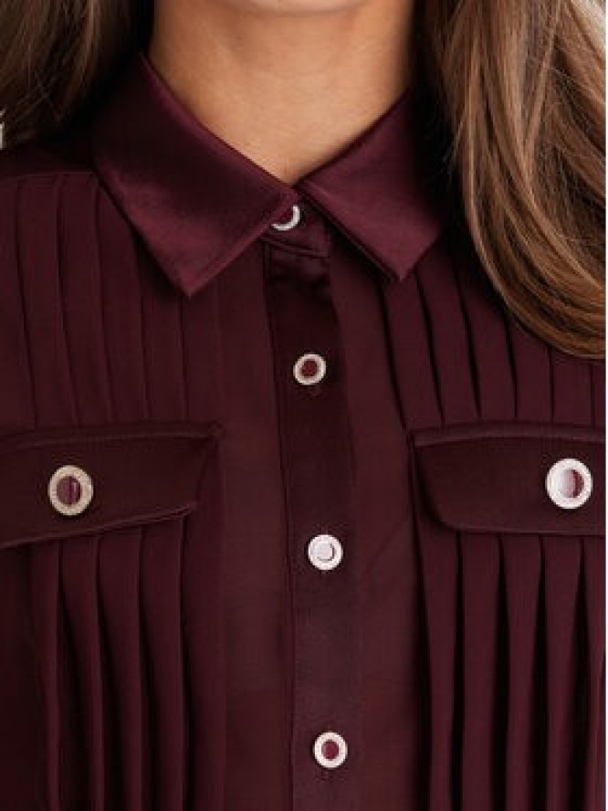 Morgan Koszula 232-CLOCLO Bordowy Regular Fit