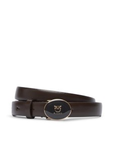 PINKO Pasek Damski Round Enamel H2 Belt 20252 PLT01 105466.A2QL Brązowy