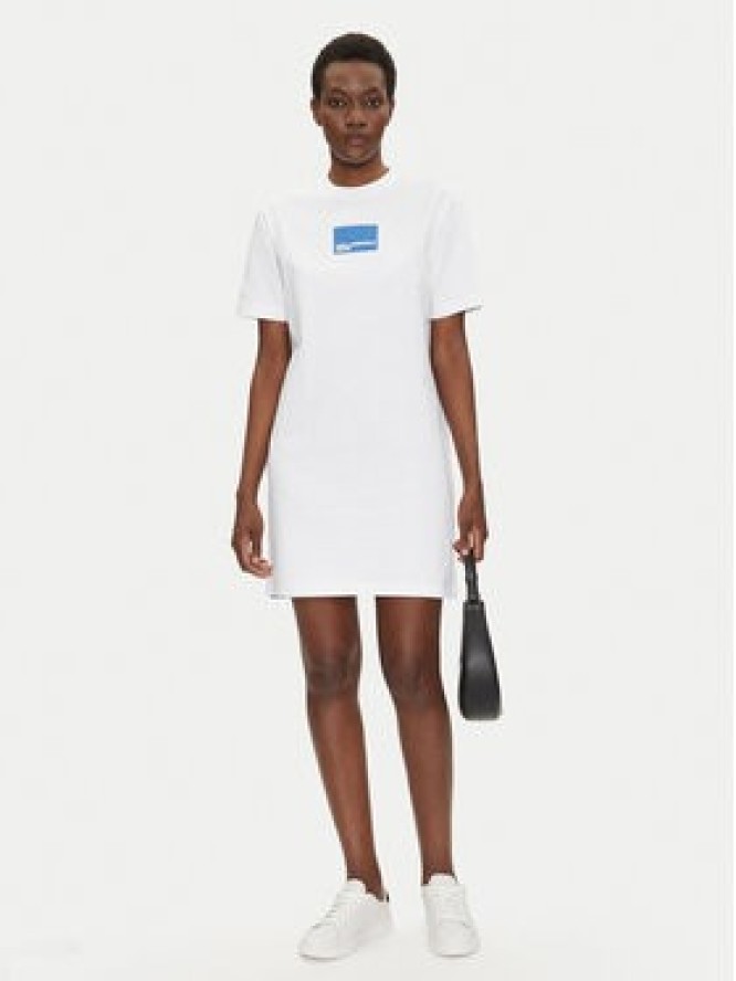 Karl Lagerfeld Jeans Sukienka codzienna A2W13028 Biały Regular Fit