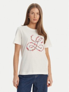 Luisa Spagnoli T-Shirt Ballada 543153 Biały Regular Fit