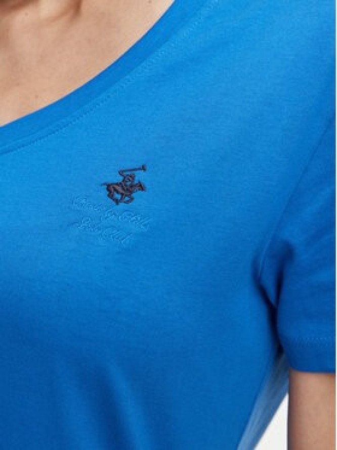 Beverly Hills Polo Club T-Shirt P-SS26W-TS516518 Niebieski Regular Fit